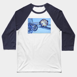 Cannon and explosion - snow effect Baseball T-Shirt